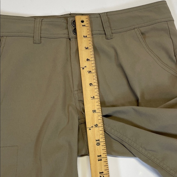 Prana Womens Khaki Hiking Shorts Size 8 Outdoor Utility Casual - Picture 10 of 11
